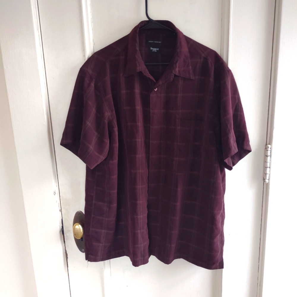Haggar men's microfiber button down size XL